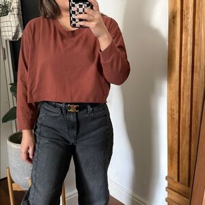 Storq Post Baby Boxy Light Crop Sweatshirt. Size M